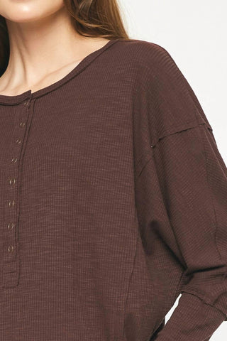 Entro - Ribbed Henley Top