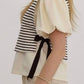 Entro - Side Tie Striped Top