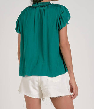 Elan - Ruffle Sleeve Top