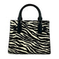 Michael Kors - Women's Hamilton Leather Zebra Print Satchel Crossbody