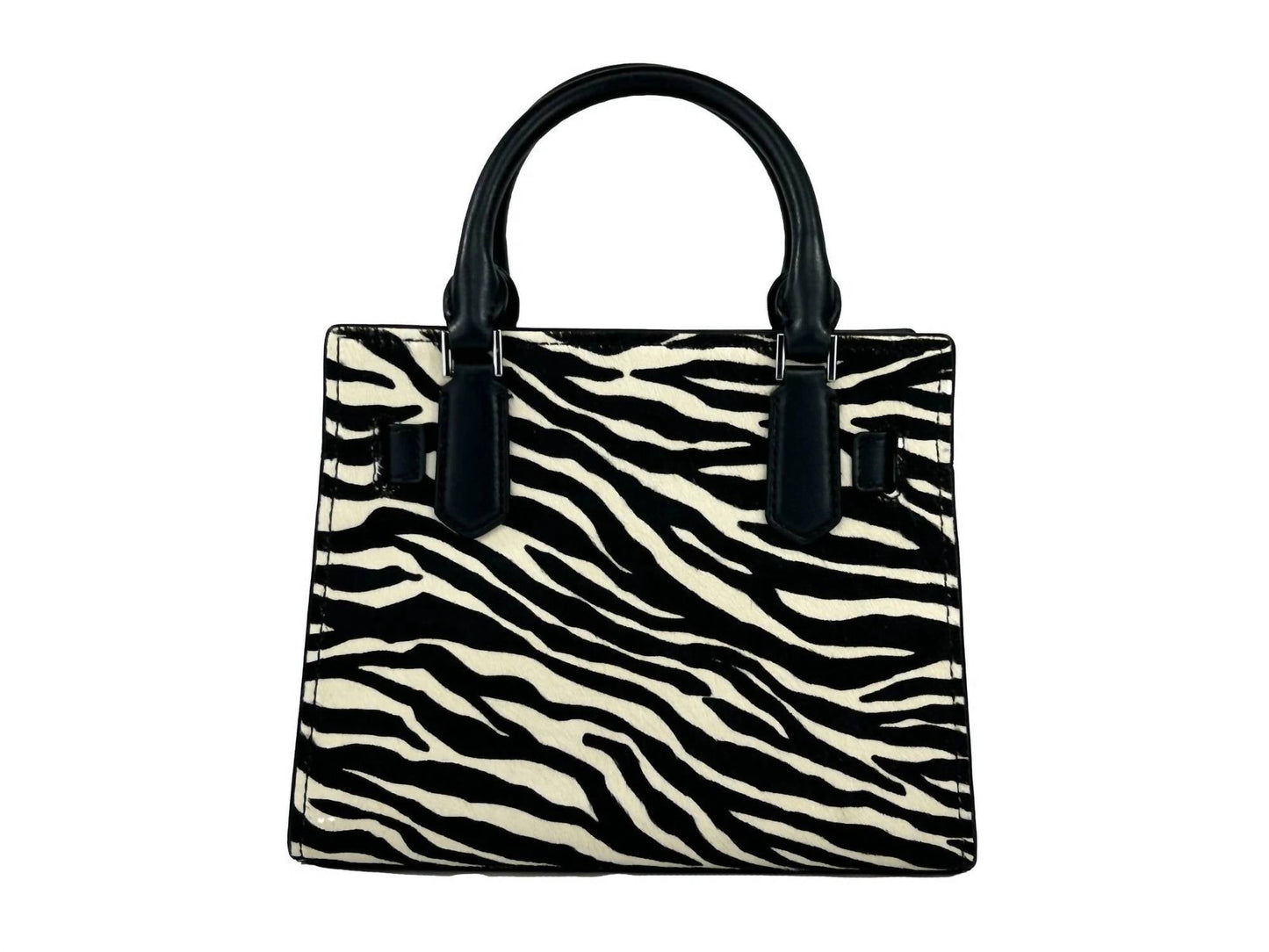 Michael Kors - Women's Hamilton Leather Zebra Print Satchel Crossbody