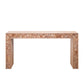 Rustic Wood Console Table with Natural Log Accents – 62" Entryway Table