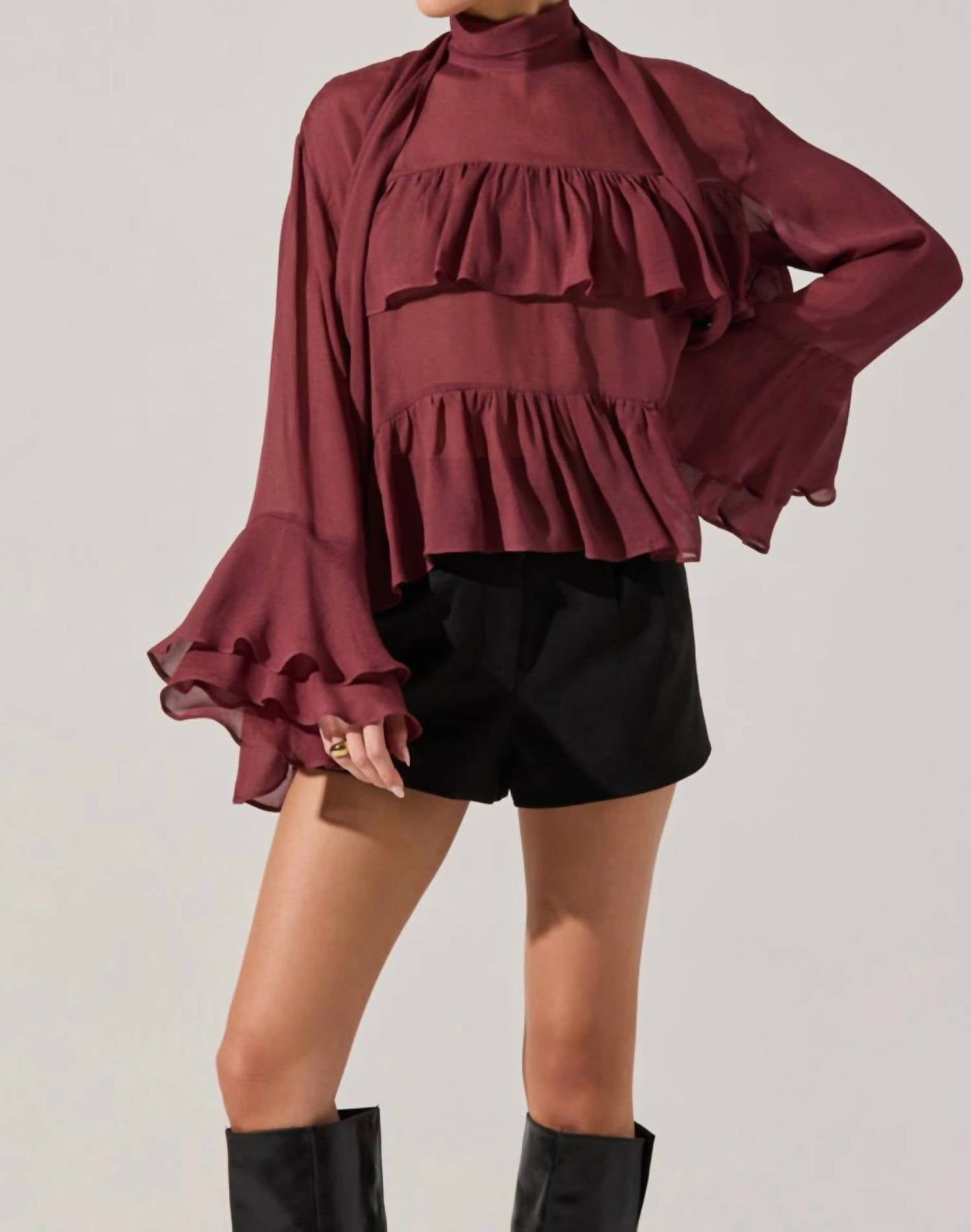 Astr - Fae Tiered Ruffle Top