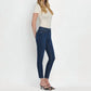 Vervet By Flying Monkey - Emerson Mid Rise Raw Hem Crop Skinny Jeans