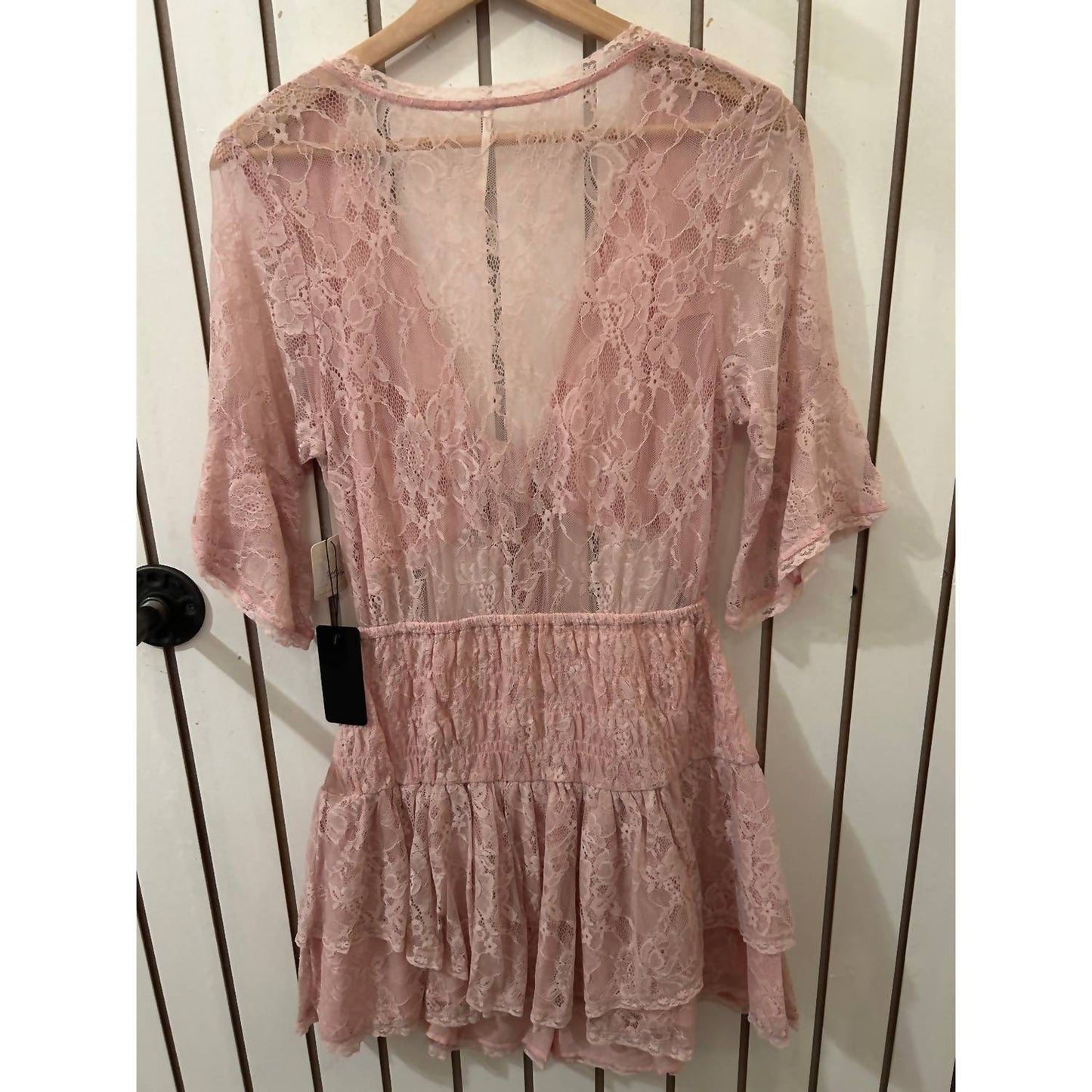 Free People - Natural Lala Lace Mini Dress