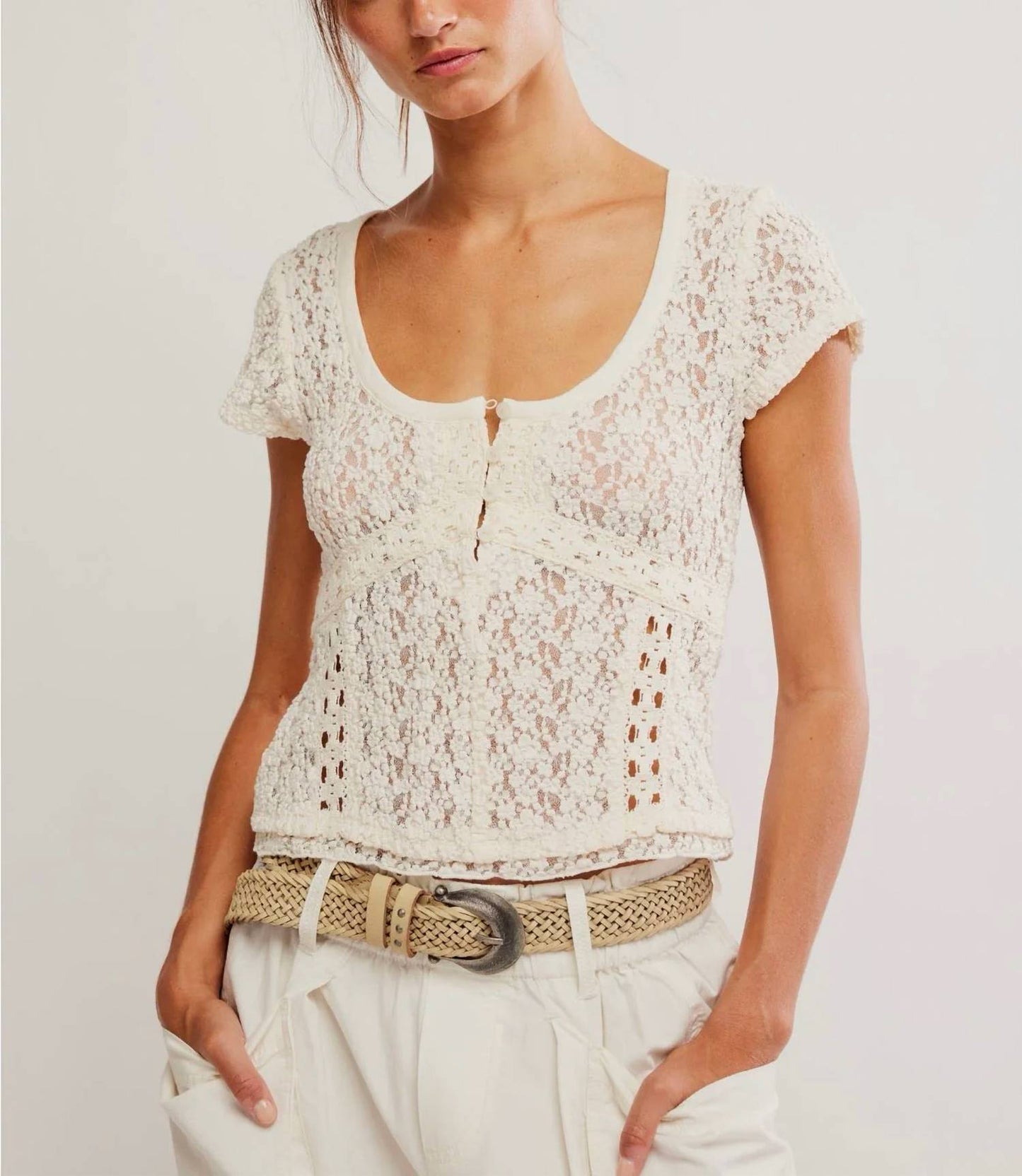 Free People - Claro Short Sleeve Tee