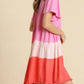Umgee - Dip Dye Color Block Dress