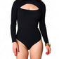 Buddylove - Nadia Long Sleeve Cutout Bodysuit