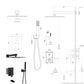 10" Wall Mounted Square Shower System With Rough In Valve