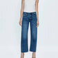 Pistola - Lexi Mid Rise Bowed Straight Jeans