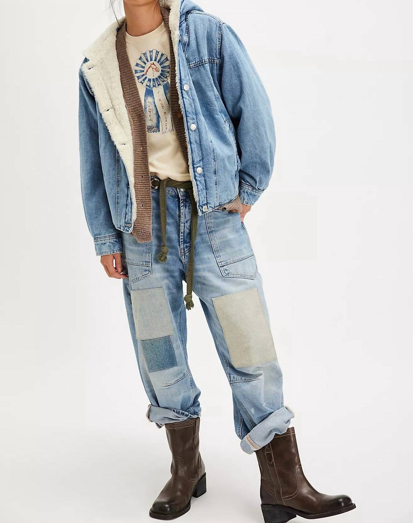 Free People - Asher Cozy Denim Jacket