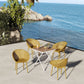 2 Pack Lounge Chair Set & Folding Square Table