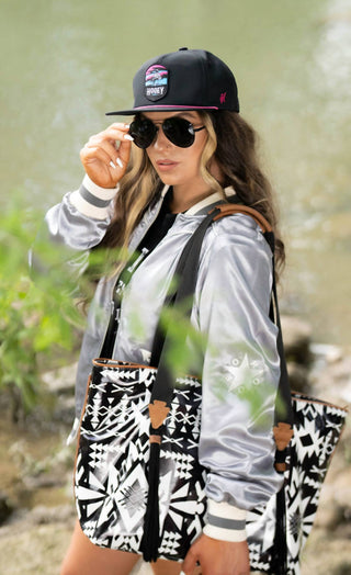 Hooey - Women's Puebla Stone Aztec Pattern Tote Bag