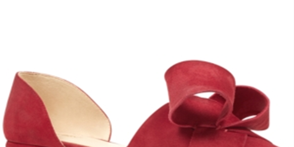 Nine West Women's Shoreside D'Orsay Flat Red Size 8.5 M