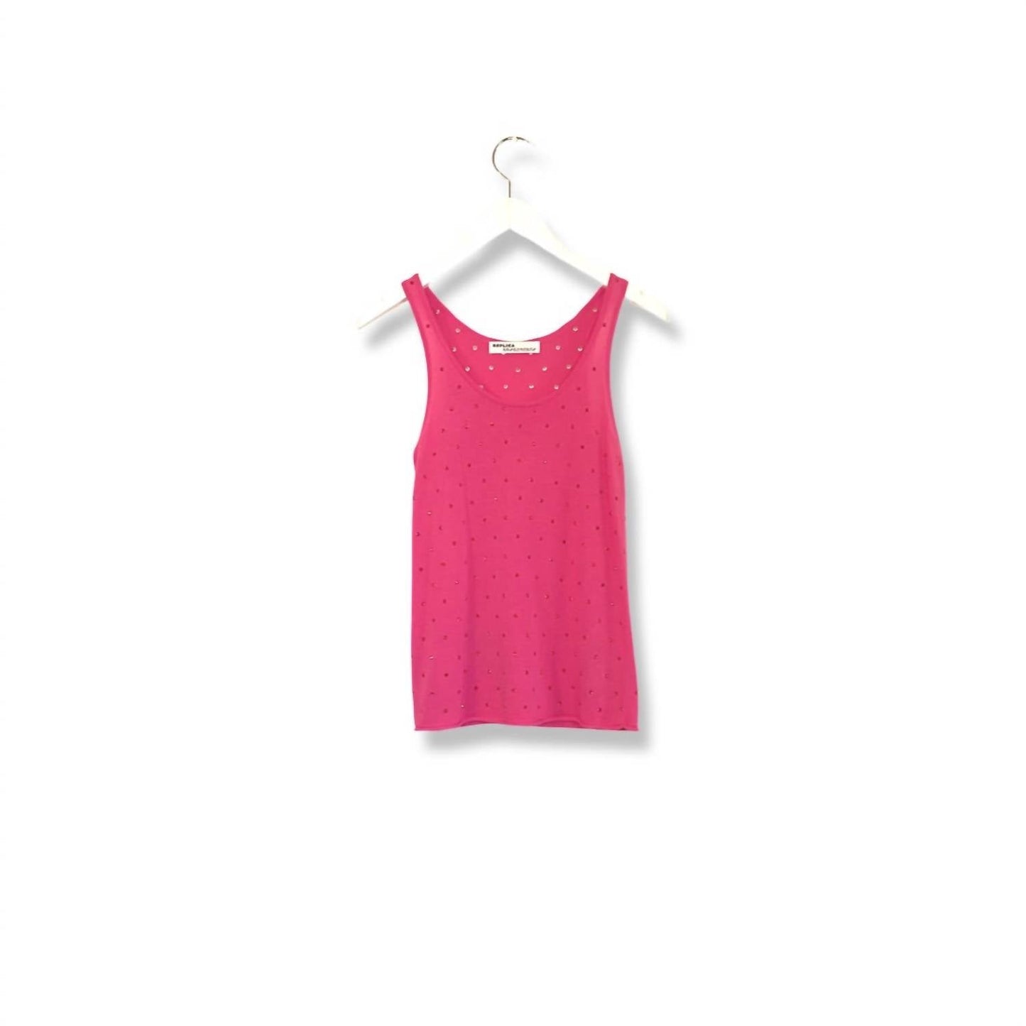Replica Los Angeles - Rhinestone Studded Tank Top