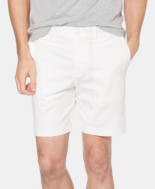 Original Penguin Men's Stretch Cotton Twill Shorts White Size 30