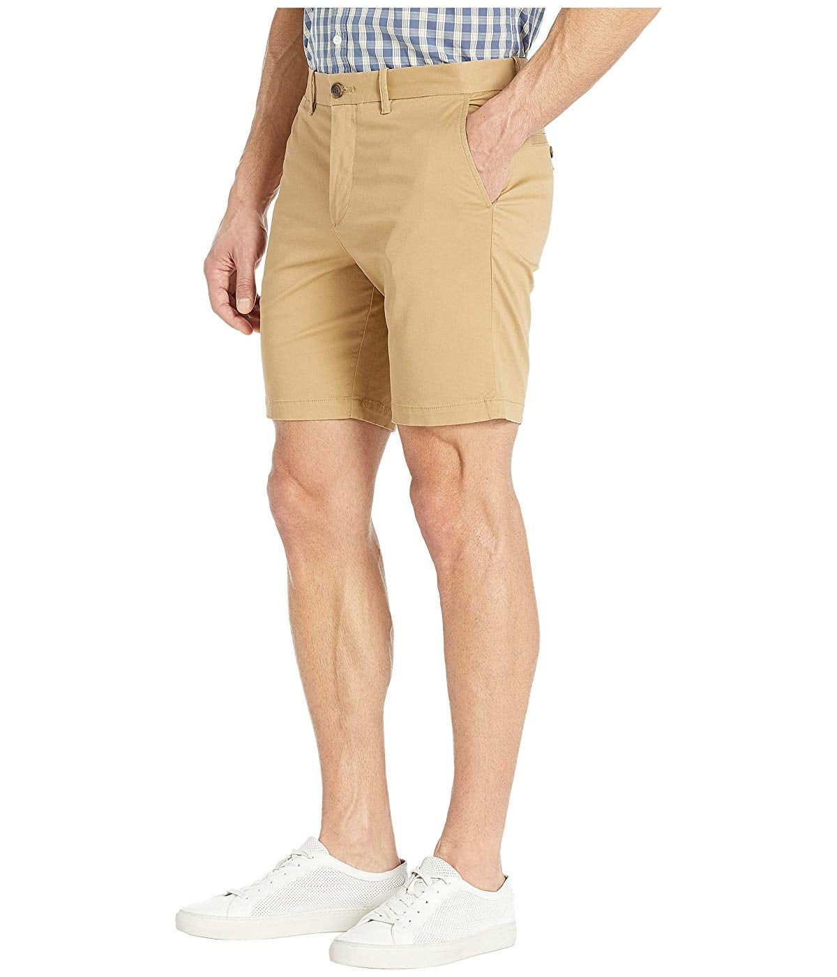 Original Penguin Men's Stretch Cotton Twill Shorts Beige Size 33