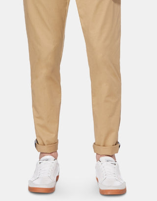 Original Penguin Men's Slim Fit Stretch Twill Chinos Brown Size 38X32