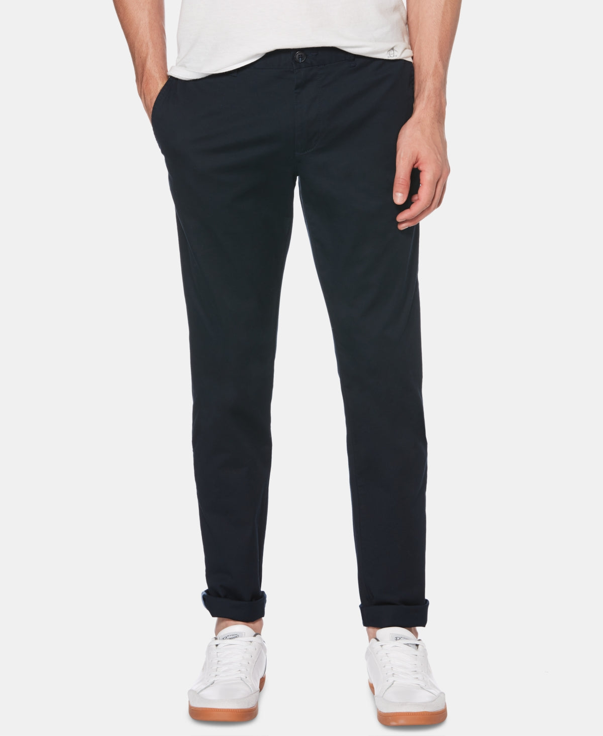 Original Penguin Men's Premium Stretch Cotton Chino Pants Blue Size 38X32
