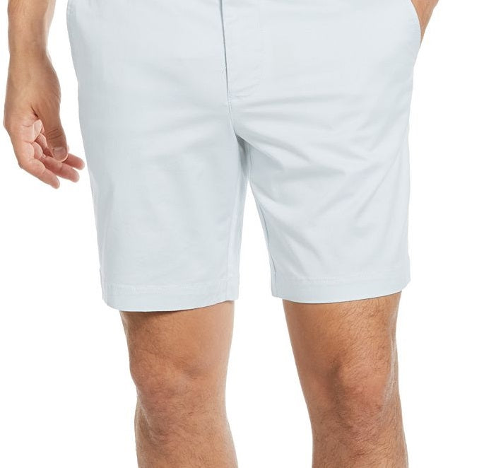 Original Penguin Men's Slim Fit Stretch Solid Chino Shorts Blue Size 33