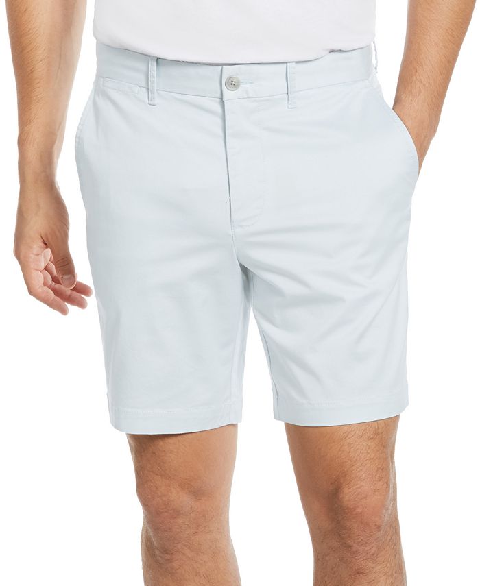 Original Penguin Men's Slim Fit Stretch Solid Chino Shorts Blue Size 33