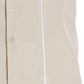 Cubavera Men's Panel Short Sleeve Contrast Stitching Shirt Brown Size Large