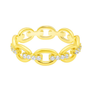 Allyanna Gifts - Women's Moissanite Oval Link Band Bracelet