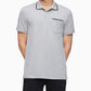 Calvin Klein Men's Short Sleeve Polo T-Shirt Gray Size Medium
