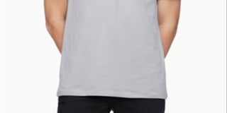 Calvin Klein Men's Tipped Polo Shirt Gray Size XXL
