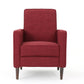 Mid-Century Modern Recliner With Button Tufted Waffle Stitch