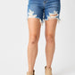 Judy Blue - Midrise Destroyed Frayed Hem Shorts