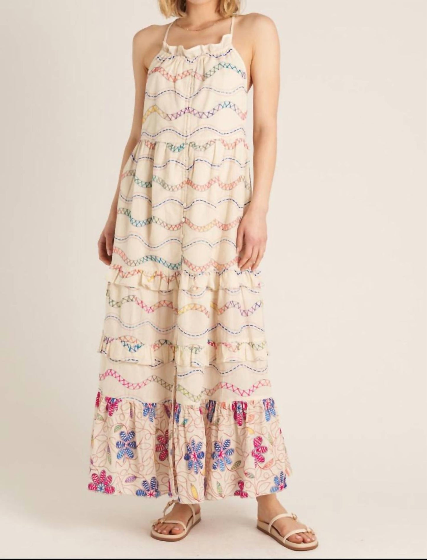 En Creme - Giselle Embroidered Maxi Dress