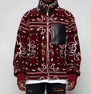 Amiri - Printed Bandana Fleece Jacket
