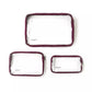 Baggallini Women's Set Of 3 Clear Travel Pouches Purple Size Regular
