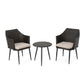 Kenneth 3-Piece Chat Set Outdoor Furniture - Brown Multi