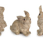 Stone Garden Rabbit Figurine (Set of 3)