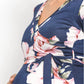 Hello Miz - Floral Faux Wrap Maternity & Nursing Maxi Dress
