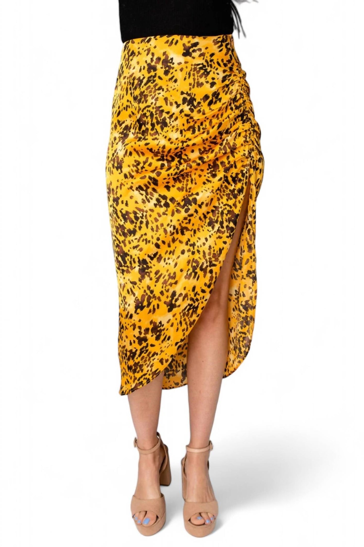 Buddylove - Marie Zip Fron Midi Skirt