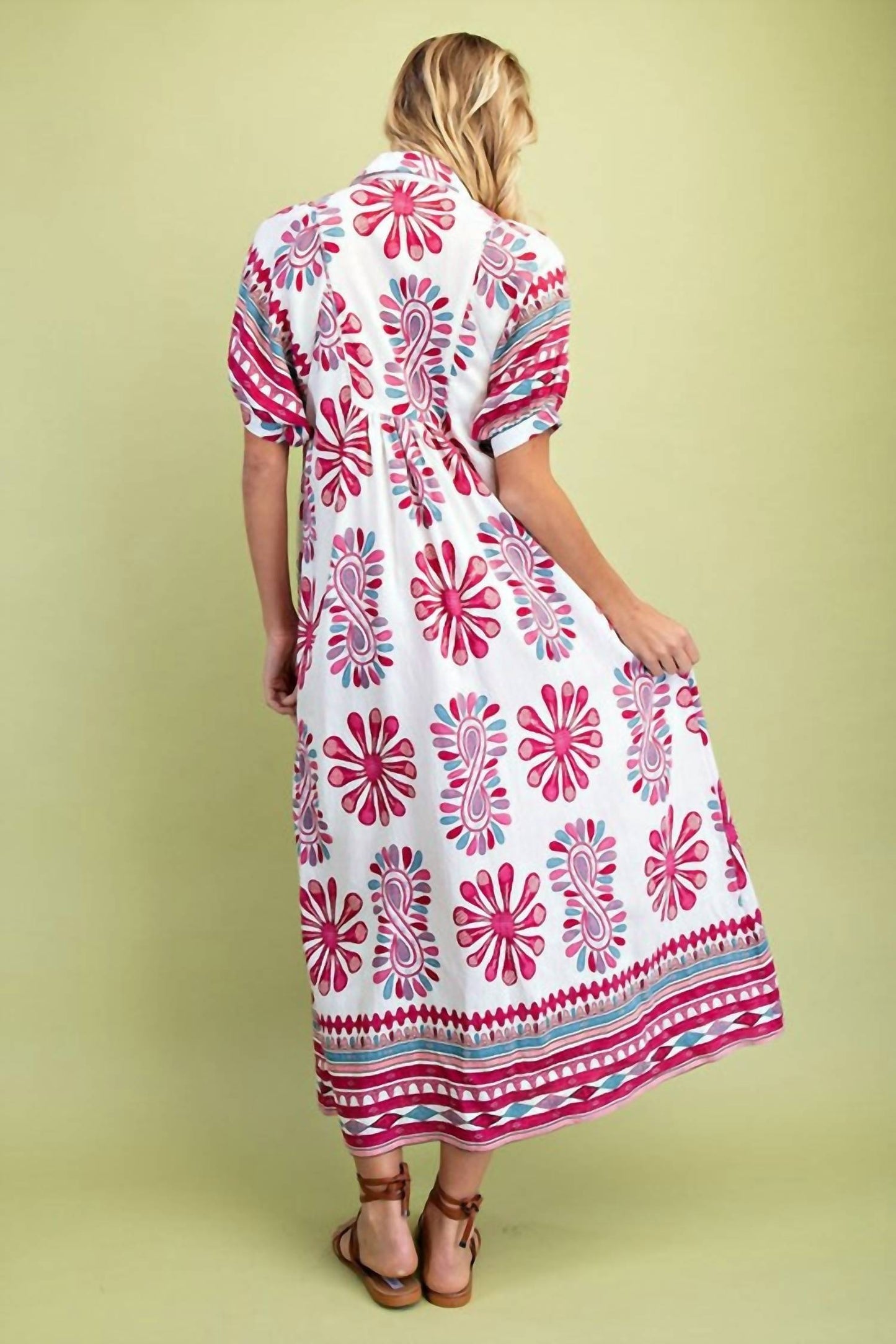 Gigio - Smocked Yoke Midi Dress