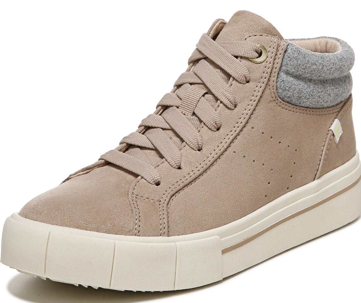 Dr. Scholl's Women's Happiness High Top Sneaker Brown Size 7.5 M