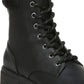 Dr. Scholl's Women's Headstart Lace Up Combat Boot Black Size 7.5 M