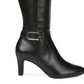 Women's Women's Life Stride Galina Wide Calf Boot Black Size 7.5 W