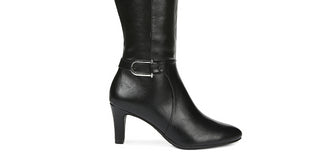 Women's Women's Life Stride Galina Wide Calf Boot Black Size 7.5 W