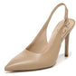 Sam Edelman Women's Hazel Slingback High Heel Pumps Brown Size 7