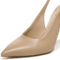 Sam Edelman Women's Hazel Slingback High Heel Pumps Brown Size 7