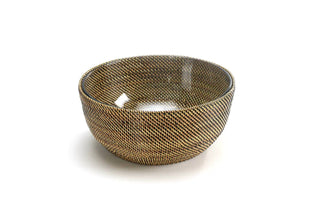 Calaisio - Round Basket Glass Serving Bowl