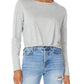 Bobi - Tuck Hem Long Sleeve Scoop Neck Tee
