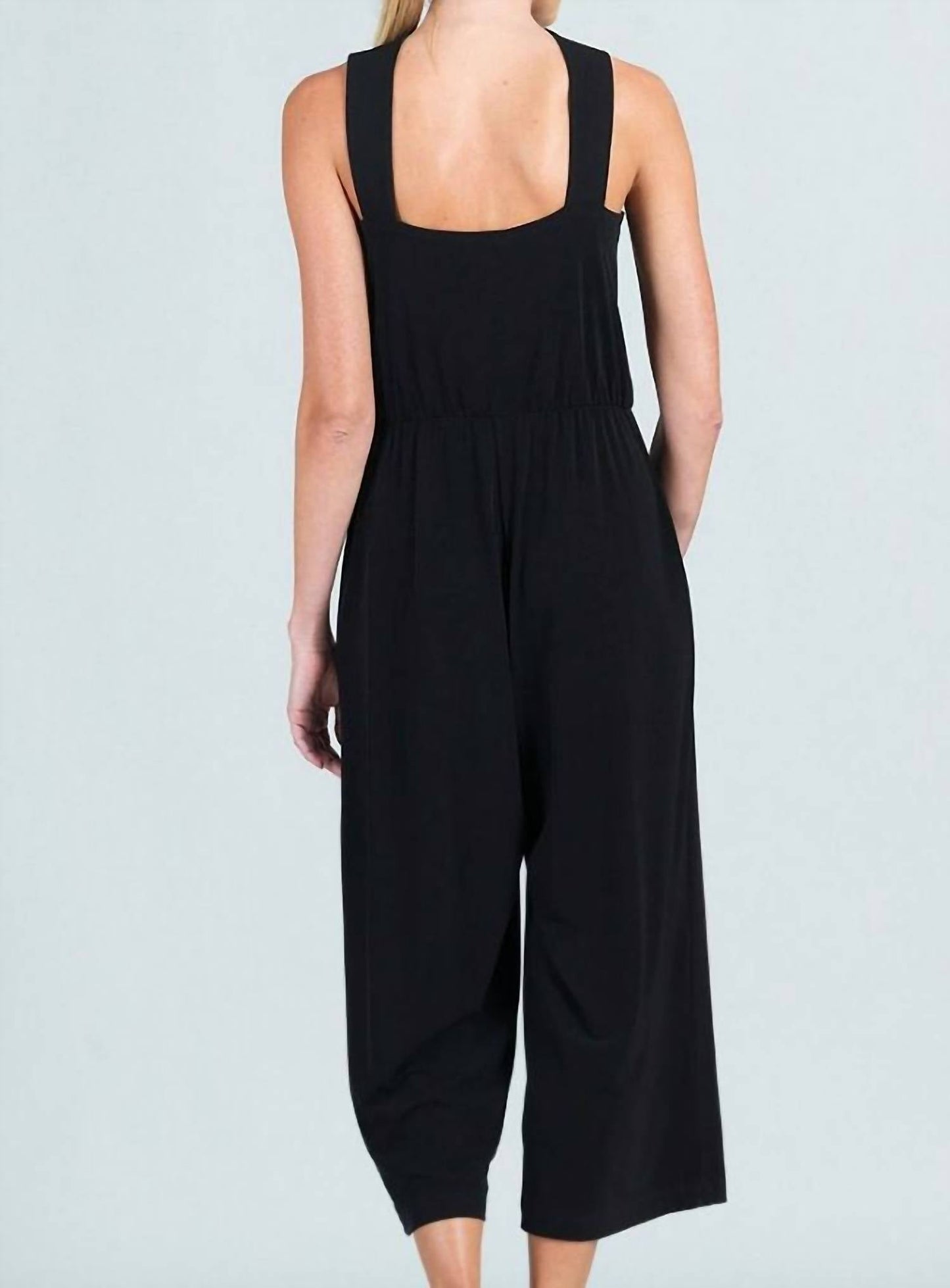 Clara Sunwoo - Grecian Halter Pocket Jumpsuit