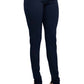 Alberto Makali - Mid Waist Belt Loop 5 Pocket Stretch Crepe Pant