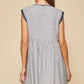 Andree By Unit - Floral Embroidered Stripe Dress